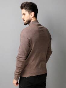 Men Sweaters - Brown - View 4