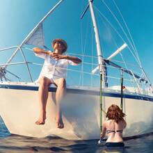 Rubber Boat Special Boarding, Soft Ladder, Inflatable Boat Launching Ladder, Folding Ladder, Yacht Side Soft Ladder - Green - View 3