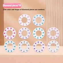 Hair Bedazzler Kit Herramienta De Peinado De Bedazzler Gem Stamper Hair Con Grapadora Diamond Sparkle Juego De Grapadora De Pelo(1 Herramienta +  Gemas)