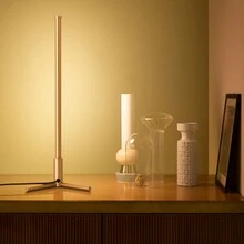Light LED Table Lamp Minimalist Bedside Lamp 3 Colors & RGB Corner Desk Light - 金色 - 查看 2