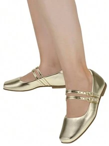 Loris Shoes Oficial Women Flats - 金色 - 查看 2