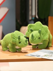 圣诞装饰 4 种款式卡通恐龙毛绒玩具柔软恐龙填充动物毛绒公仔可爱暴龙玩具 Tanystropheus 毛绒三角龙玩具娃娃可爱儿童礼物男孩生日礼物儿童主题派对用品家居装饰、恐龙、填充动物、恐龙玩具 - 彩色 - 查看 9