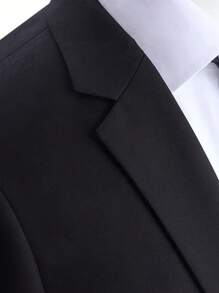 DAROuomo Men Suits Slim Fit For Business Work And Wear 3Pcs Set DRV6158 - Black - View 4