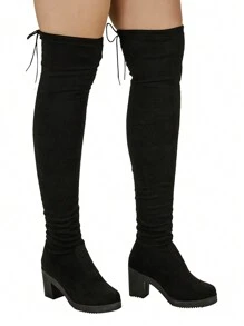 Shekinah Women Over-The-Knee Boots - 黑色 - 查看 6