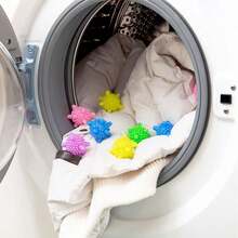 Dryer Ball Esfera Bolinhas Bate Roupas Para Máquina De Lavar Kit 20 Unidades - Multicolorido - Visão 4