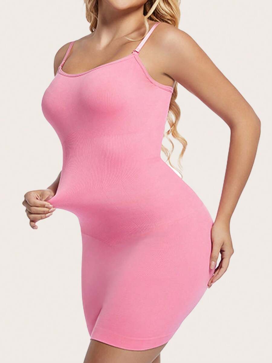 Seamless Shapewear Slip With Spaghetti Straps, Sexy Slimming