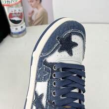 New Literary Style Star Pattern Sneakers, Women Casual Sports Shoes