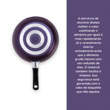 Frigideira Alumínio Antiaderente 16cm 0,45L Fun Roxo Brinox - Roxo - Visão 4