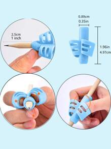 Pencil Grip, Handwriting Posture Correction Holder, Ergonomic Writing 3-Pack: Blue, Green, Orange), Suitable For Office, School, Drawing, Markers, Stationery, Universal Writing Training Tools, Professional Supplies For Learning And Work, Back To School, Gift For All Ages