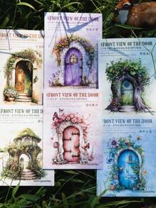 5pcs/Pack Pet Sticker Set For Journal DIY Plant Decoration Large Size Waterproof Self-Adhesive Decal Back To School - Front View - View 3