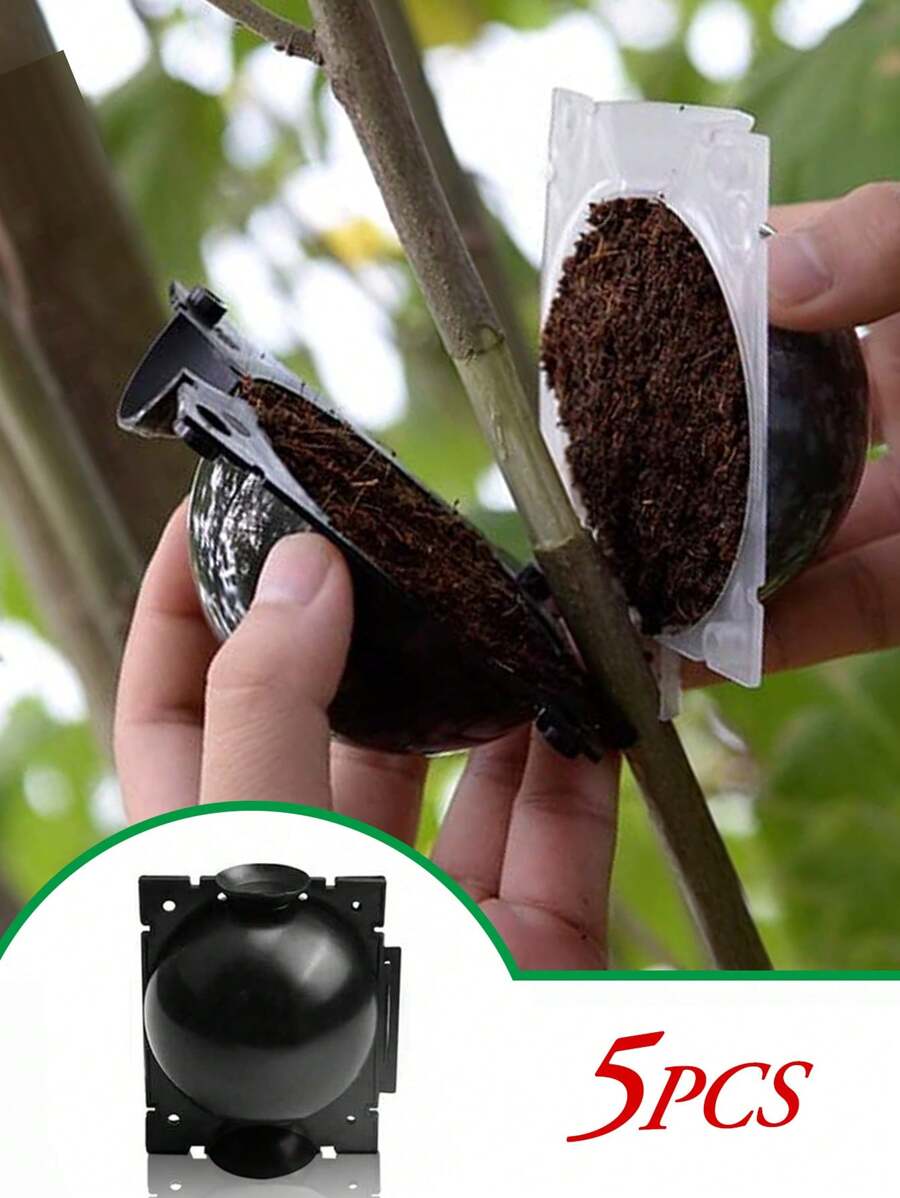 515pecTree Root Growing Box, Rooting Ball Grafting Tools, Reusable