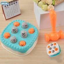 1 Đồ chơi trò chơi đập chuột nốt ruồi hình bánh hoạt hình, phát triển trí thông minh, đồ chơi giảm áp lực đập/ép/nghiền vui nhộn (màu búa ngẫu nhiên) - Nhiều màu - Xem 10