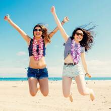 1pc Hawaiian Lei Garland Party Decoration Birthday Wedding Graduation Accessory, Ideal For Clothing, Necklace, Room & Graduation Decoration,Christmas - Multicolor - View 4