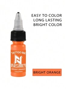 NISIMP Kit de Tinta de Tatuagem, Conjunto de 14 Cores de Tinta de Tatuagem EIPTWH 1/2oz 15ml/garrafa, Tinta de cor brilhante e vibrante para suprimentos de tatuagem, pigmentos de tatuagem profissionais para arte corporal de tatuagem FWTI14-15