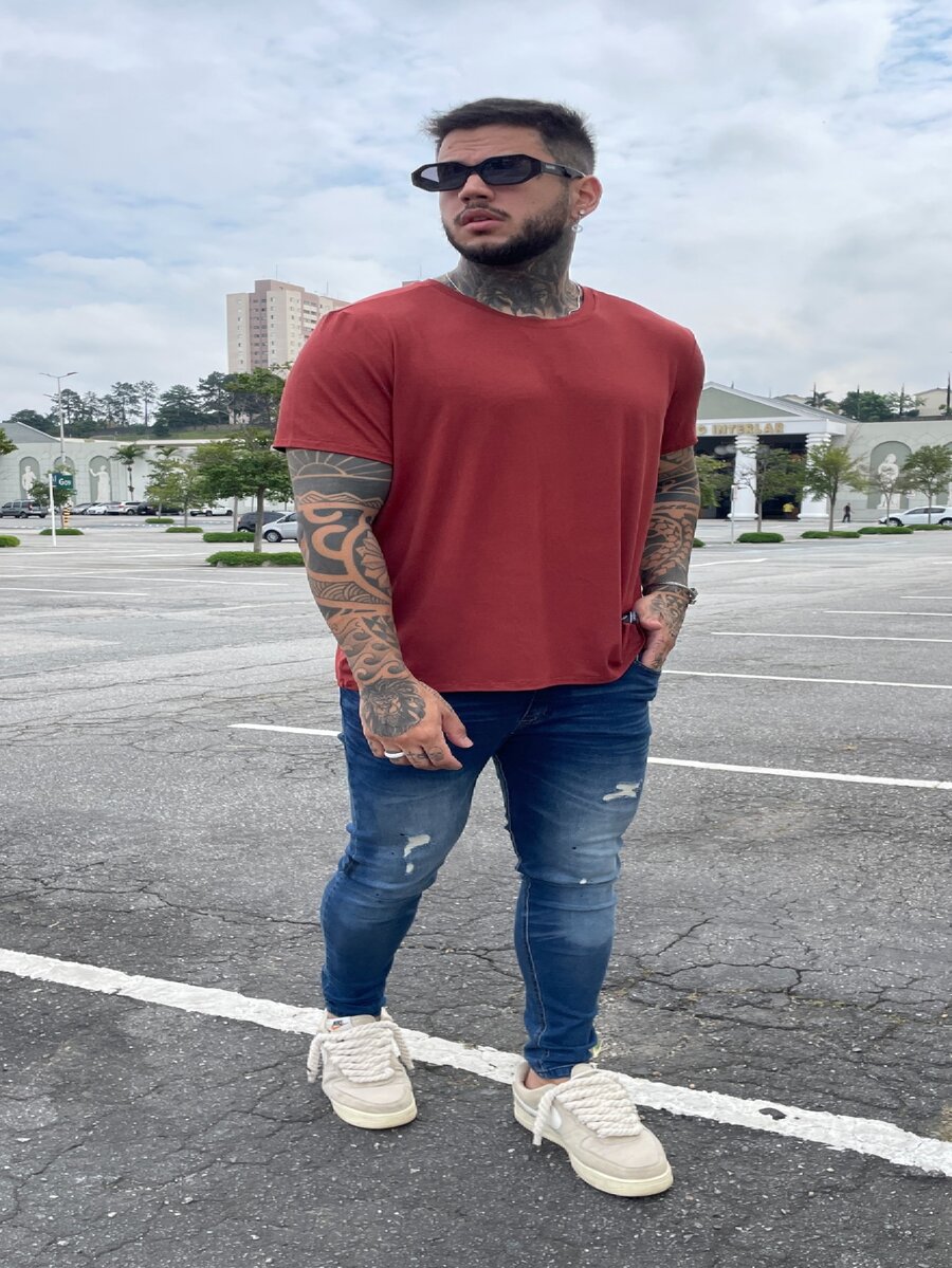 Men Shirts - 水鴨藍 - 查看 1