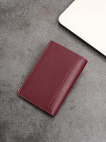 Plain Ultra-Thin Minimalist Fashion Cardholder PU Card Sleeve Card Holder Wallet Business Card Holder Credit Card Holder For Men Wallet Mini Wallet Purse Wallet Card Wallet