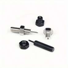 SENLANSP 6對男性不鏽鋼龐克螺旋耳釘-時尚螺旋啞鈴穿刺飾品 - 耳環 - 查看 8