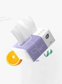 1 件彩色印花卡通可爱便携式纸巾包（颜色和图案随机）促销 - 彩色 - 查看 7