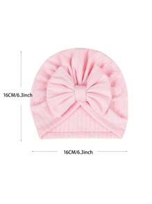 (6pcs/Pack) Bowknot Newborn Baby Hat Soft Infant Beanie For All Seasons - Multicolor - View 2