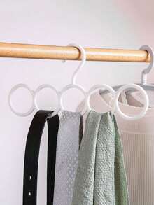 5pcs - Colorful Wind Circle Cloth Hanger Multi Functional Scarf Storage Hanger Household Scarf Hanger Belt Hanger Scarf Hanger - Multicolor - View 4