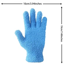 Luvas de Microfibra para Limpeza, Luva de Limpeza para Plantas, Persianas, Lâmpadas e Pequenos Cantos de Difícil Acesso, Conjunto com 1 Par, Cozinha, Banheiro, Casa, Fornecedores Domésticos