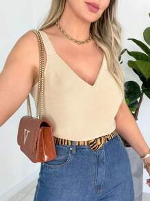 Women Tank Tops & Camis - Beis - Ver 1