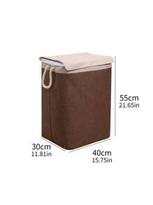 1buc Gri 45l Coș de depozitare haine murdare pliabil cu material textil, coș de rufe pentru colectarea hainelor și depozitare pantaloni pantofi blugi cizme fustă coș de rufe, coș de spălat Organizator de baie, coș, coș de depozitare, coș de rufe pliabil