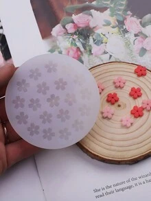 Khuôn Mini Hình Hoa Anh Đào Để Làm Bánh & Trang Trí Sô Cô La, Tự Làm Nến, Khuôn Silicon Hoa Hồng Cho Đồ Thủ Công Handmade - khuôn silicone trắng - Xem 4