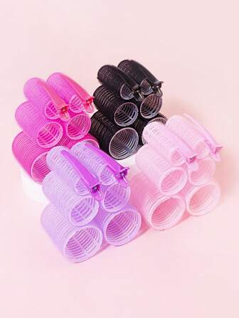 4个便携式卷发器，带发夹，无需加热即可打造蓬松发根卷发，自持式卷发器，卷发器配件，卷发棒，无热卷发，卷发器，理发店美容旅行必备美发产品及配件，返校季，旅行度假必备，女士美发配件，卷发，卷发棒，卷发器，无热卷发，无热卷发，卷发器，卷发棒，卷发，卷发棒，卷发工具，卷发棒，卷发棒，卷发扩散器，头发，旅行，美发产品，美发工具，美发用品，理发师，理发师配件，理发店，美发设备