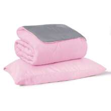 Mr Dias Bedspread - Pink and Gray - View 2