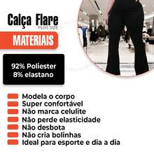 Plus Size Sports Leggings & Pants - màu đen - Xem 2