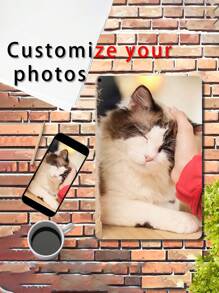 Spersonalizowana dekoracja w stylu retro z drewnianymi tabliczkami z personalizowanym zdjęciem, idealna do dekoracji ściennej, łazienki, salonu, domu, prezentu, baru, odpowiednia do męskiej jaskini i jej szopy, walentynki, prezenty dekoracyjne na walentynki urodziny ukończenie szkoły, wielofunkcyjna, regulowana, antypleśniowa, dekoracyjna, wielokrotnego użytku, wykwintna, urocza, wysokiej jakości, wyjątkowa, idealne prezenty dla niego, idealne prezenty dla niej, chłopaka, dziewczyny, taty, mamy, rodziny, przyjaciół, syna, córki, uczniów szkół, biura, herbaciarni, szkoły, domu