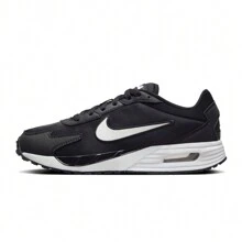Nike Air Max Solo 男款休閒跑鞋，超舒適緩震，對比色及透氣性，適合日常休閒與所有場合搭配 - 黑/白 DX3666-002 - 黑與白 - 查看 1