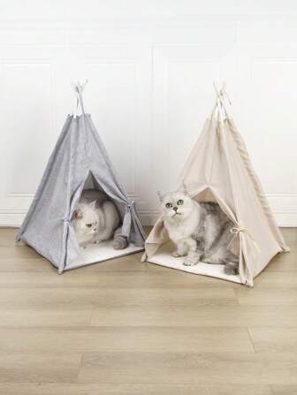 1 件可拆卸宠物帐篷，室内装饰，适合小型猫狗，四季睡眠