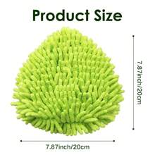 1/2/3 pezzi di panni di ricambio in chenille verde per il sistema di pulizia O-Cedar / EasyWring a 1 serbatoio, pulizia profonda, in microfibra e lavabili in lavatrice