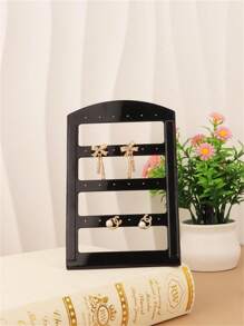 1/3/5 Pcs White/Black/Transparent Jewelry Storage Racks, Earring Storage Racks, Jewelry Display Racks, Suitable For Bedrooms,Display Stands Back To School