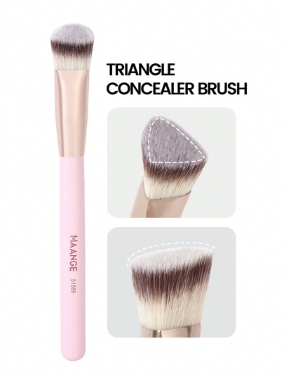 MAANGE 1pc/2pcs/3pcs/4pcs/8pcs Triangle Brush, Protable Smudge Cosmetic Brush Makeup Brush With Foundation Brush Blush Brush Loose Powder Brush Contour Brush Highlighter Brush Makeup Tools Gift For Women & Girl Travel Makeup Brush ﻿