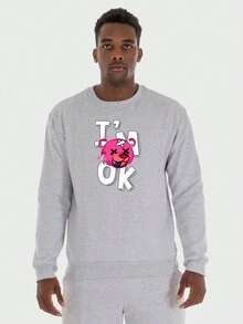 Men Sweatshirts - Xám - Xem 1