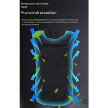 1入組戶外水壺袋，大容量便攜背包，越野旅行登山包，徒步旅行騎行水袋背包 - 黑色 - 查看 7