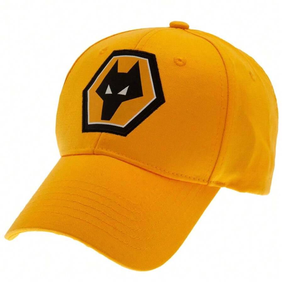 Wolverhampton Wanderers FC Crest Baseball Cap (Yellow/Black) - Yellow/Black - View 1