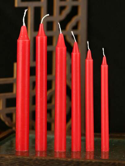 10 支/包细长无香白色圆柱蜡烛，适用于酒吧、餐厅、浪漫晚餐、婚礼、生日派对、仪式、周年纪念和家庭应急/露营的照明、氛围、装饰