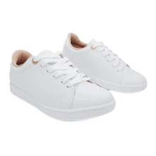 Women Wedge Sneakers - 白色 - 查看 4