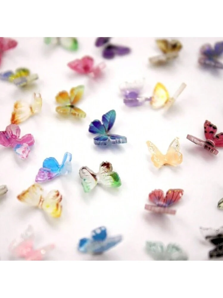 36 Micro Libellule E Farfalle Colorate In Resina – 1,2 Cm, Per Giardino Delle Fate, Terrari E Miniature - 2