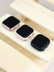 3 Packs Pc + Tempered Glass All-In-One Watch Case, Anti-Drop Stylish Protective Cover, Compatible With Apple Watch Case 40/41/42/44/45/46/49mm, Compatible With Apple Watch Series Ultra/Se/11/10/9/8/7/6/5/4, Smart Watch Accessories Men Women - Black+Transparent+Pink - View 9