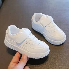 Zapatos para niña,tenis infantiles de colores lisos, elegantes y con estilo, zapatos para bebés de suela blanda, ligeras y cómodas, adecuadas tanto para niños como para niñas. - Blanco - Ver 4