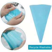 14pcs Complete Cake Decorating Kit With Silicone Pastry Bag, Icing Piping Tips, And Cream Scraper - Perfect Baking Tools For Professional Results - Green - View 8