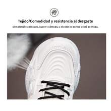 Tenis para niños y niñas, sencillos y cómodos,suelas de goma, antideslizantes y parte superior suave y transpirable,bajos zapatos adecuado para niños y niñas para hacer deporte - Negro - Ver 10