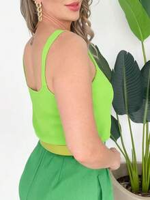 Women Tank Tops & Camis - Verde Lima - Ver 2