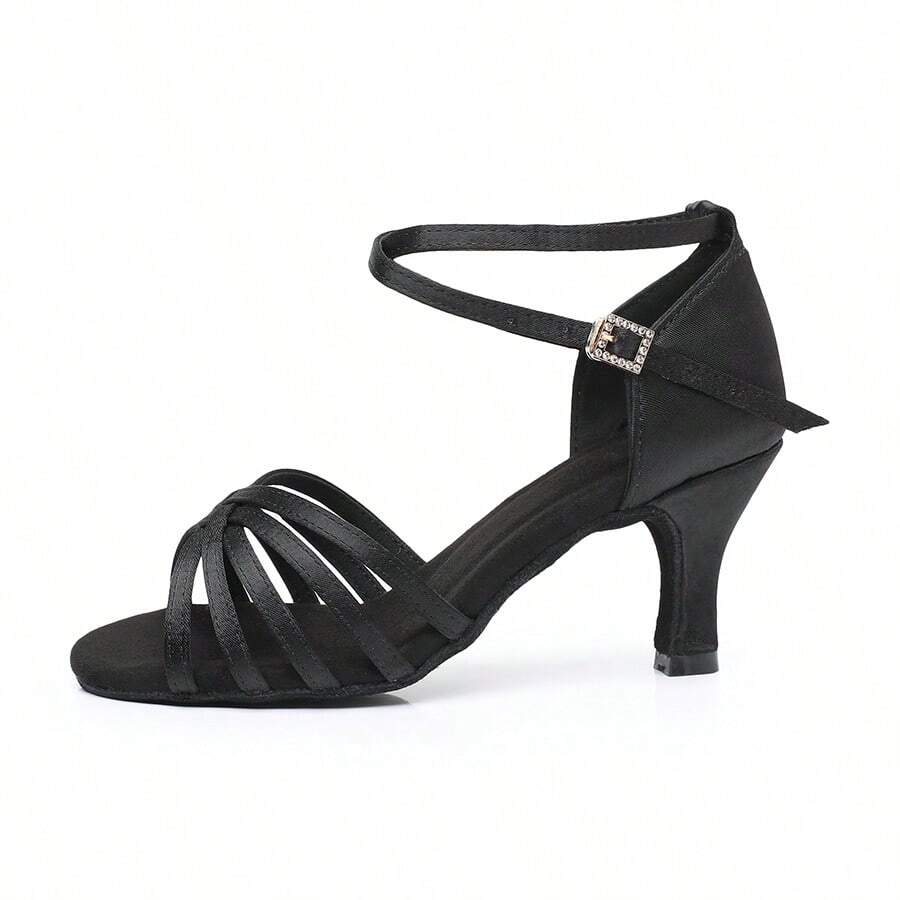 Latin Dancing Shoes For Girls Ballroom Salsa Tango High Heel Latin Shoes For Ladies Black - Black - View 1