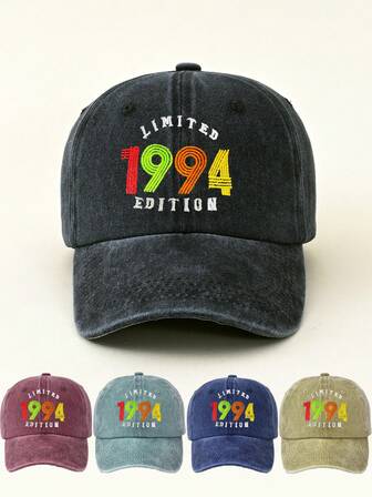 街頭風格1入限量版1994棒球帽，男女皆適用的時尚爸爸帽，戶外可調節遮陽運動帽，適用於父親節